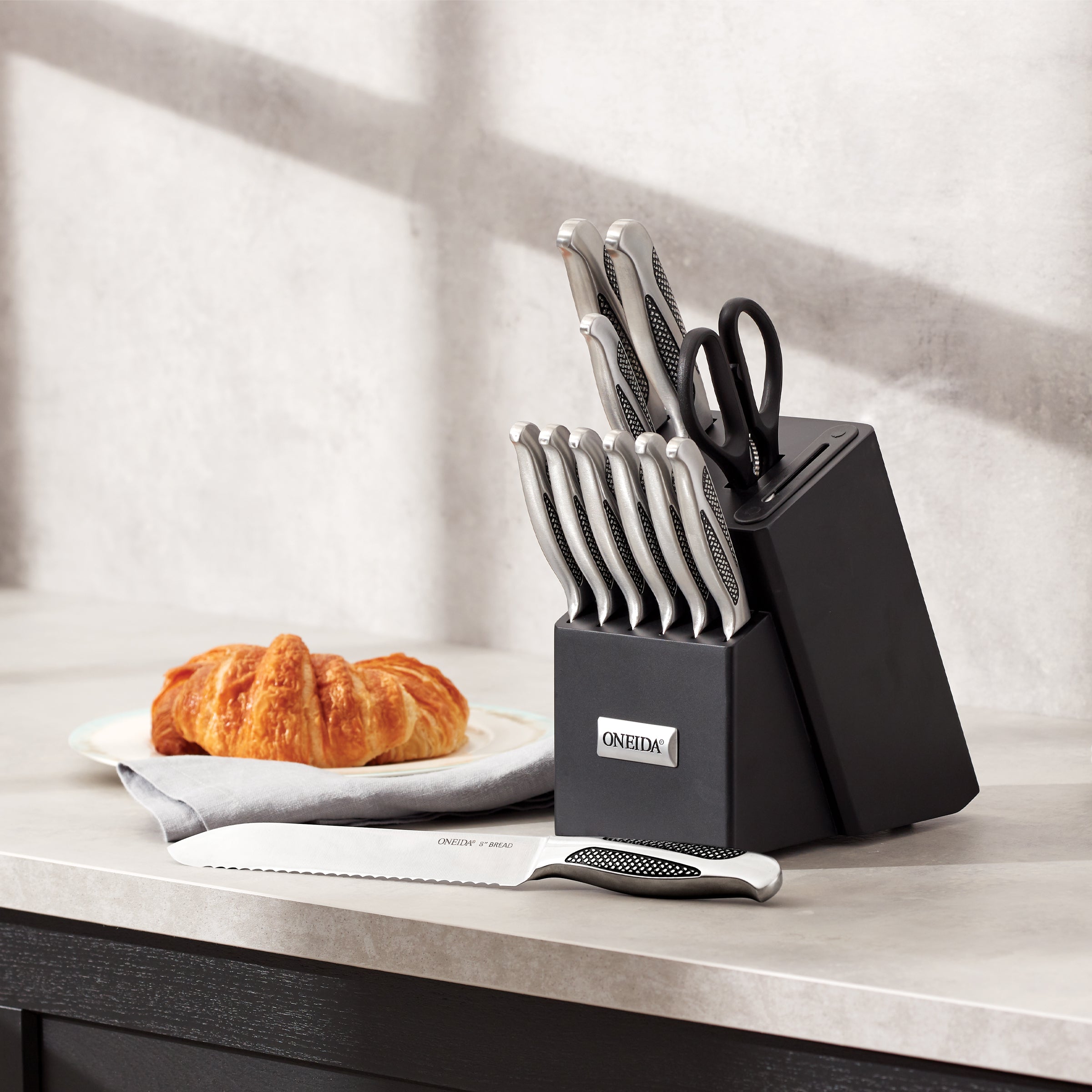 Lenox Fine Lenox Fine Crosshatch 14-Piece Cutlery Block Set - Image 3