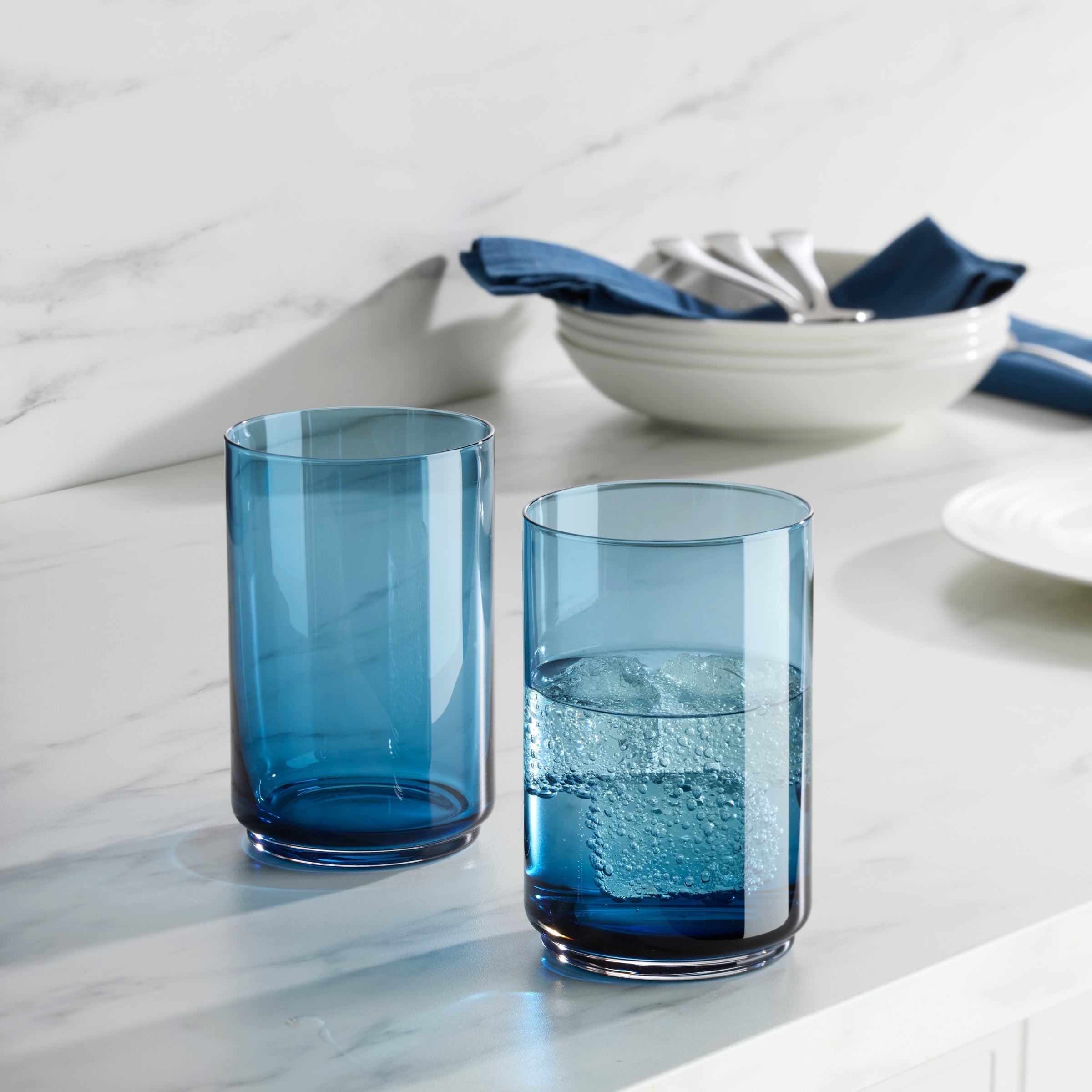 Lenox Fine Lenox Fine Tuscany Classics Stackable Blue Coolers, Set of 4 - Image 3