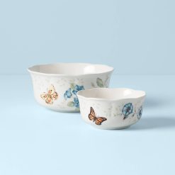 Alternative view of Lenox Fine Lenox Fine Butterfly Meadow 2-Piece Bowl Set