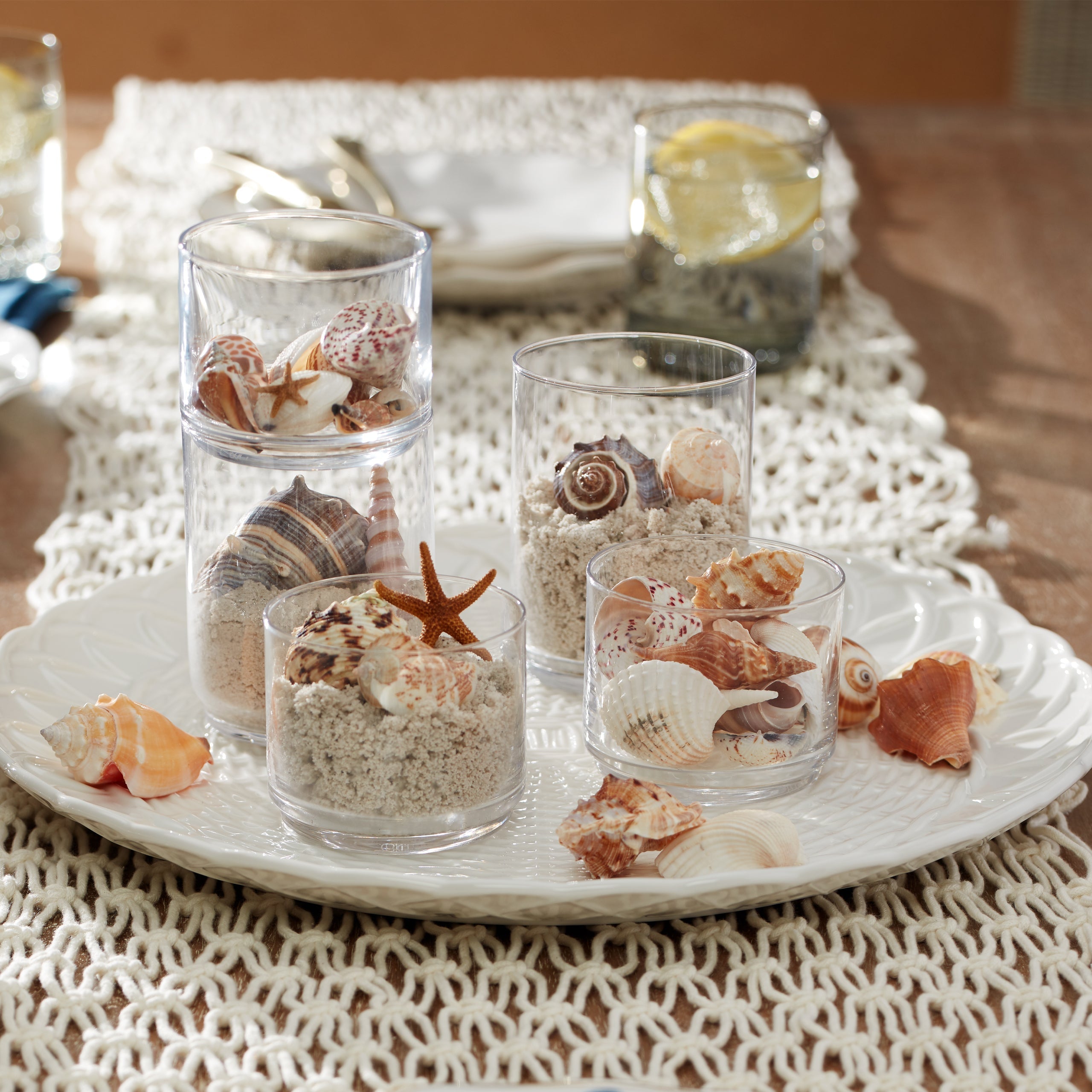 Lenox Fine Lenox Fine Tuscany Classics Stackable Clear Short Glasses, Set of 6 - Image 3