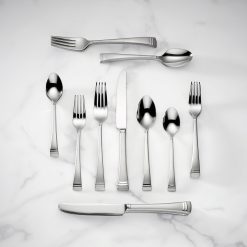 Lenox Fine Lenox Fine Federal Platinum Frosted 20-Piece Flatware Set
