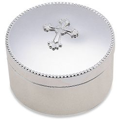 Lenox Fine Lenox Fine Abbey Cross Silverplate Keepsake Box