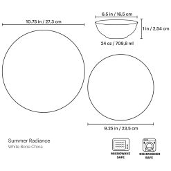 Alternative view of Lenox Fine Lenox Fine Summer Radiance 12-Piece Dinnerware Set