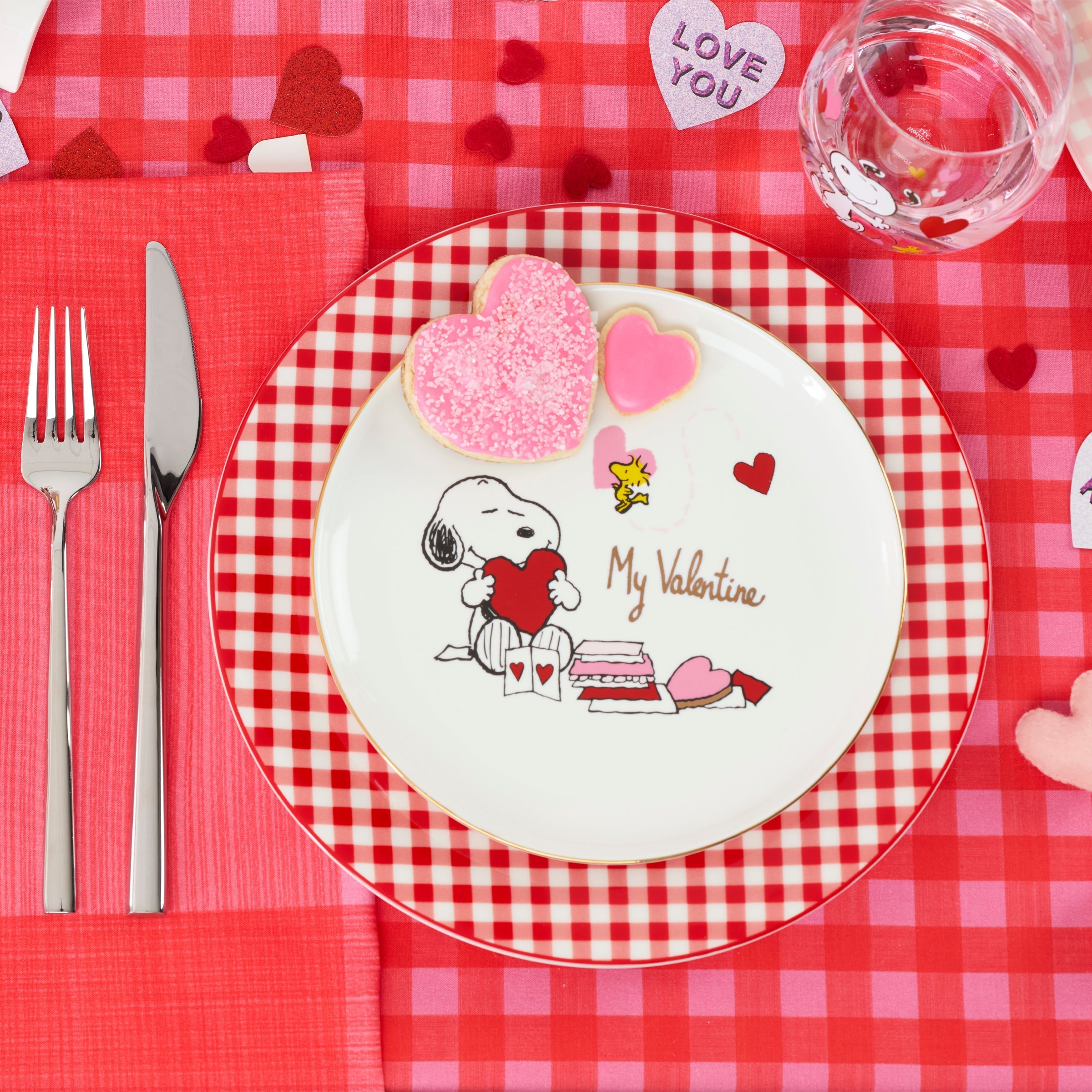 Lenox Fine Lenox Fine Snoopy Valentine's Day Accent Plates, Set of 4 - Image 8