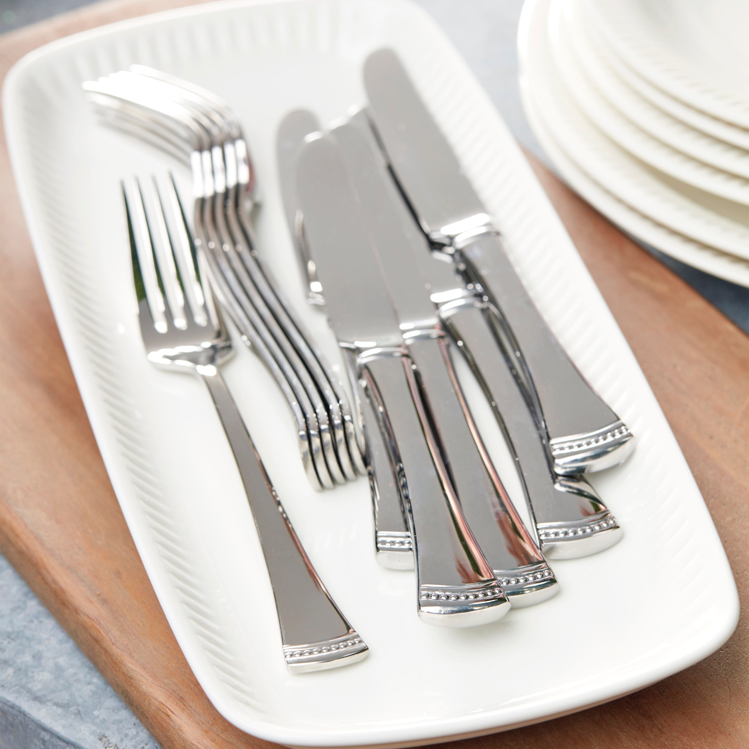 Lenox Fine Lenox Fine Portola 20-Piece Flatware Set - Image 6