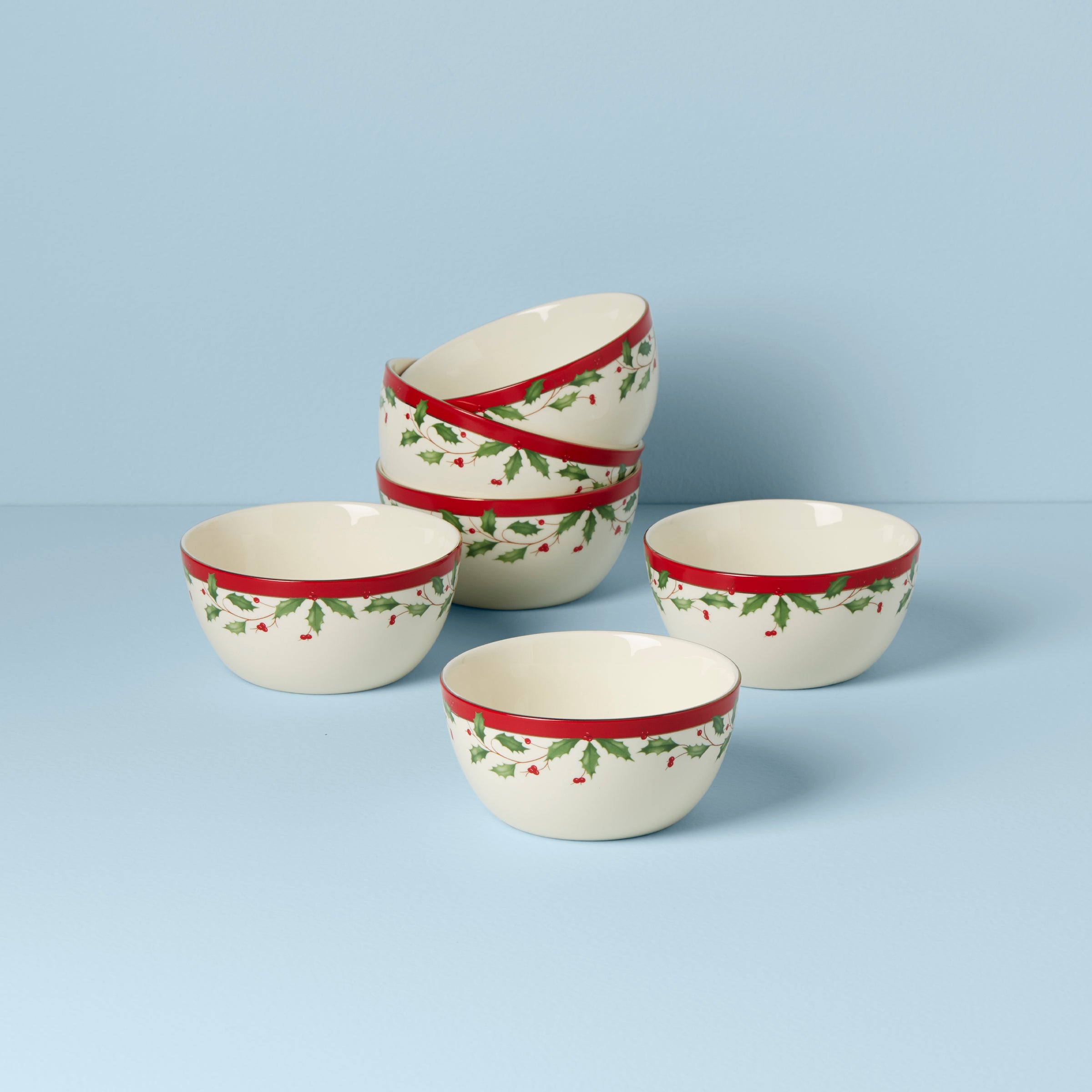 Lenox Fine Lenox Fine Holiday Dessert Bowls, Set of 6