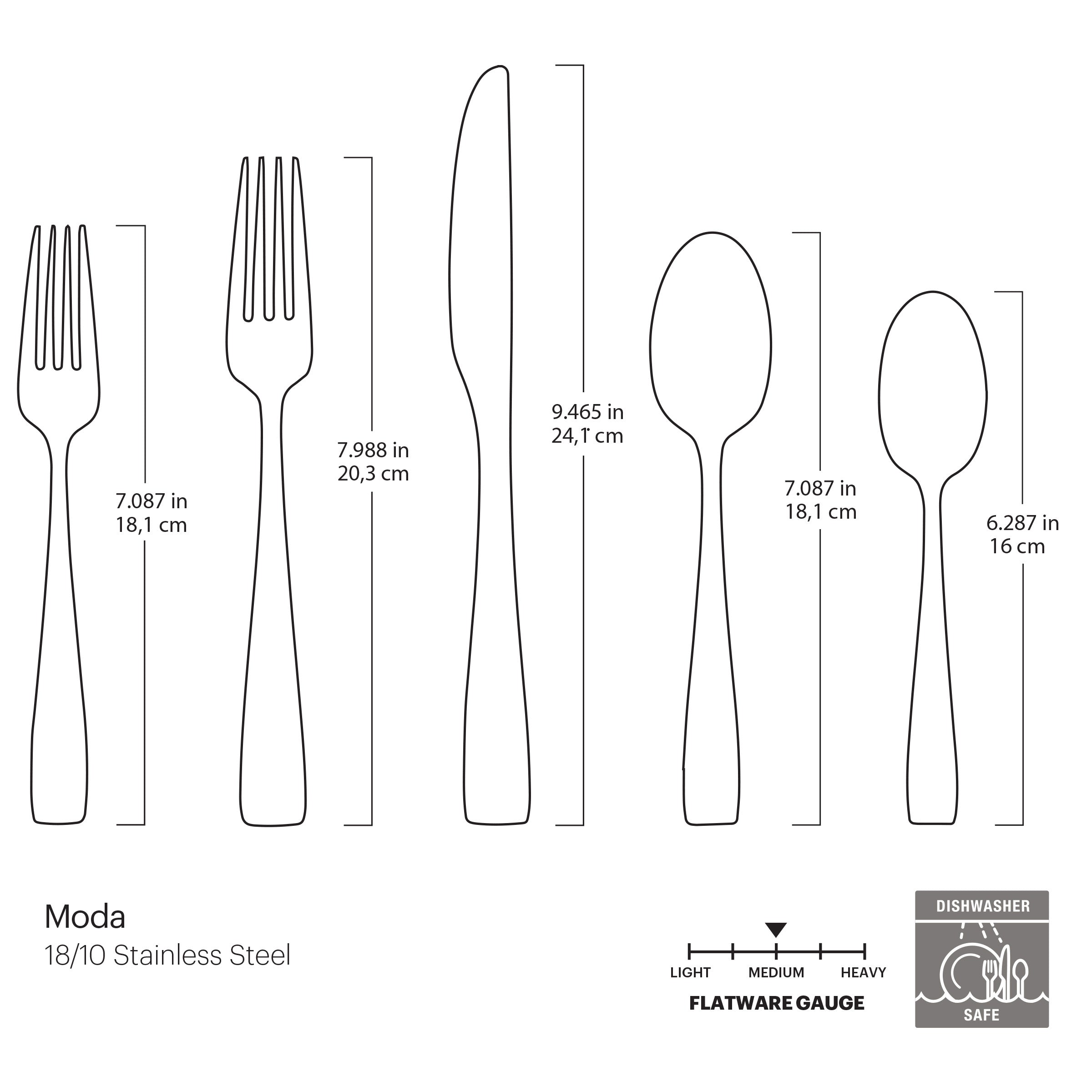 Lenox Fine Lenox Fine Moda Gold Satin 20-Piece Flatware Set - Image 6