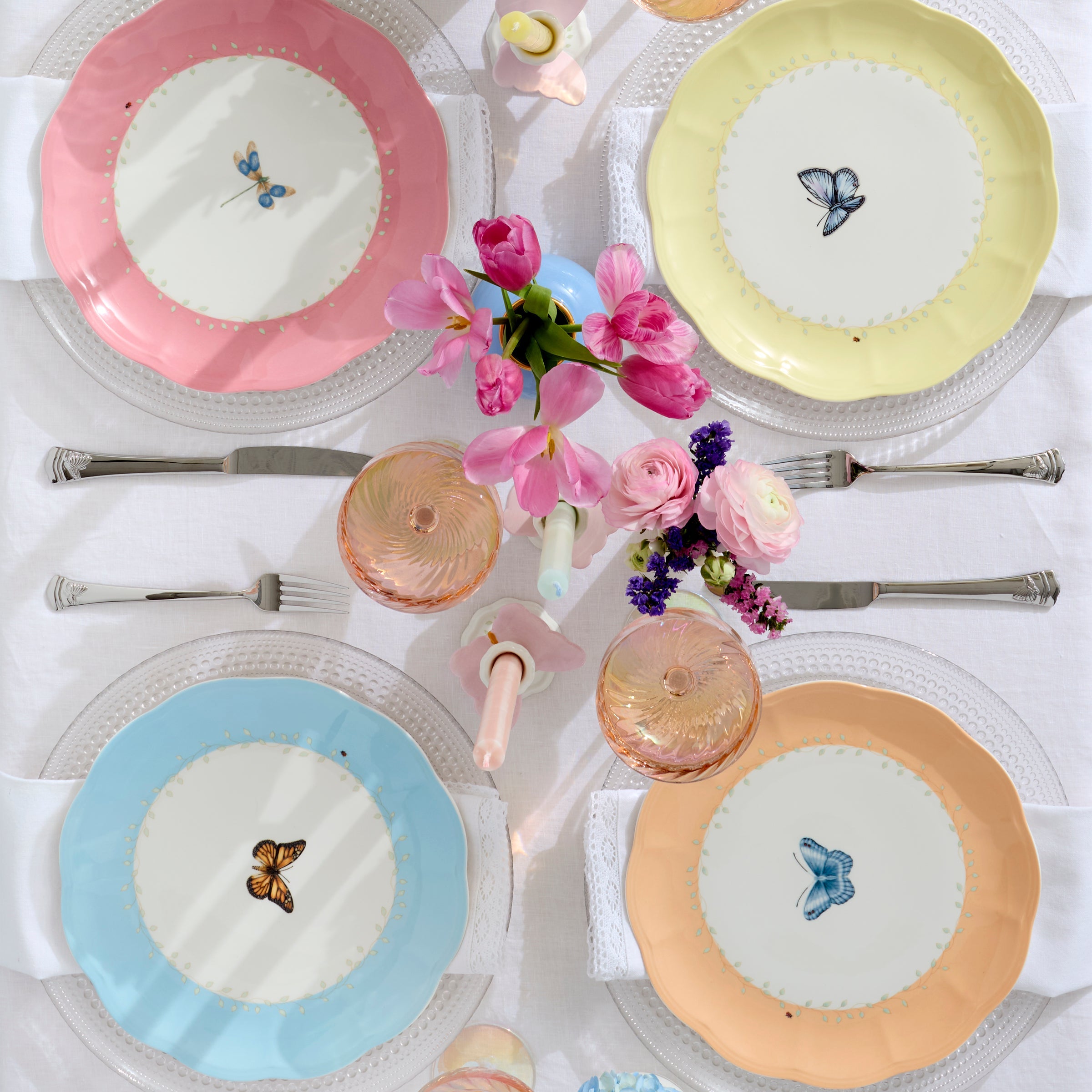 Lenox Fine Lenox Fine Butterfly Meadow Colors 18-Piece Dinnerware Set - Image 4