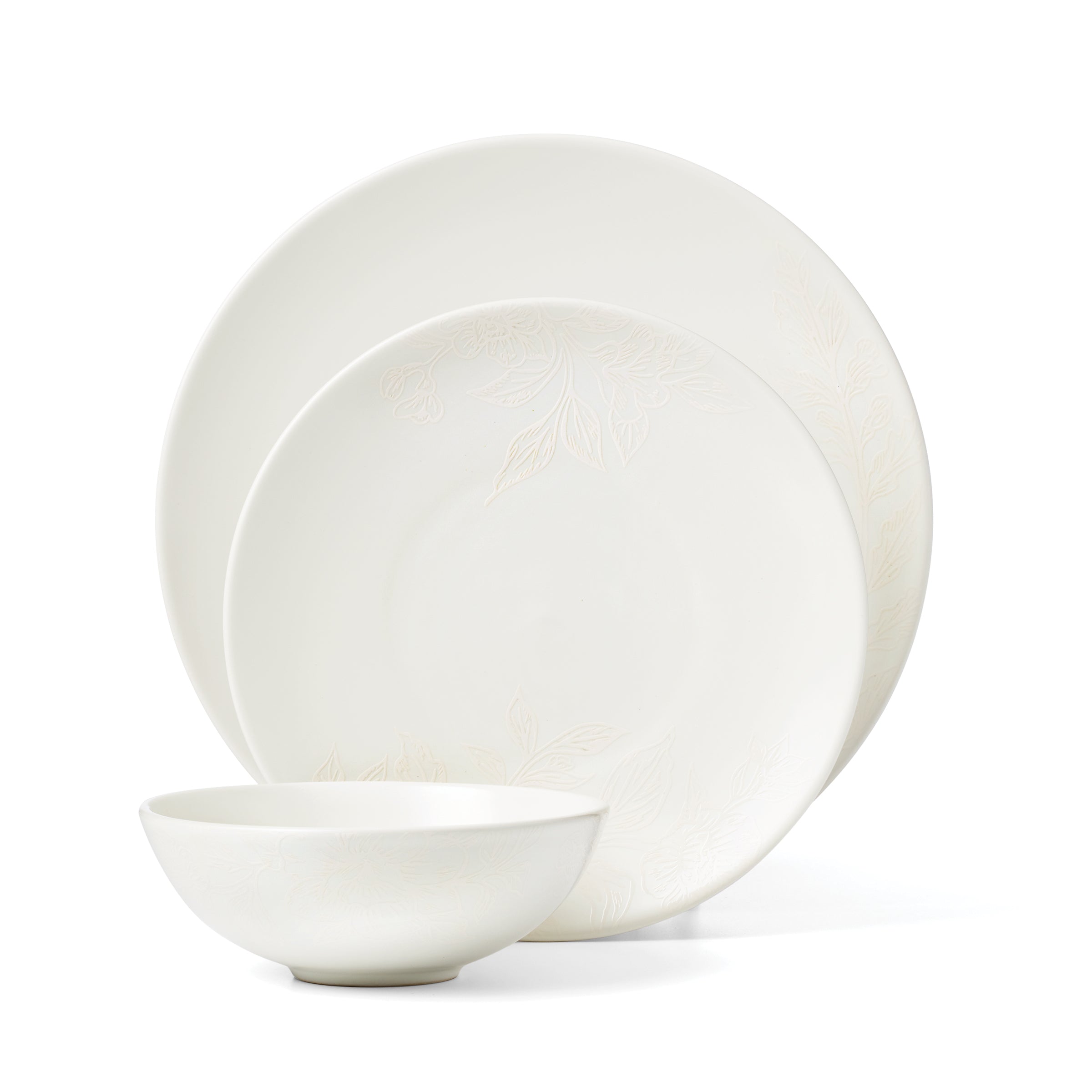 Lenox Fine Lenox Fine Roseto White 12-Piece Dinnerware Set - Image 2