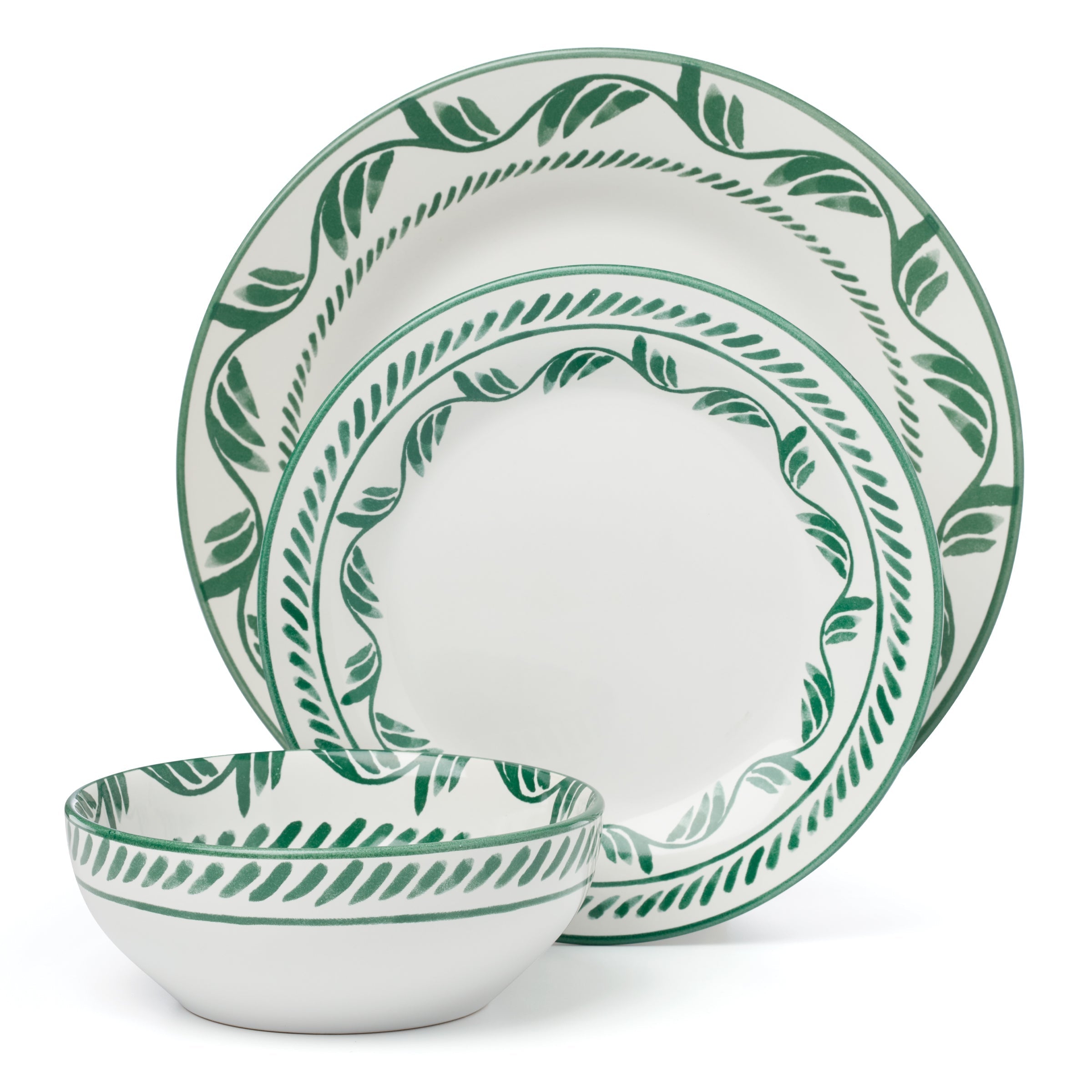 Lenox Fine Lenox Fine Solear Green 12-Piece Dinnerware Set - Image 3