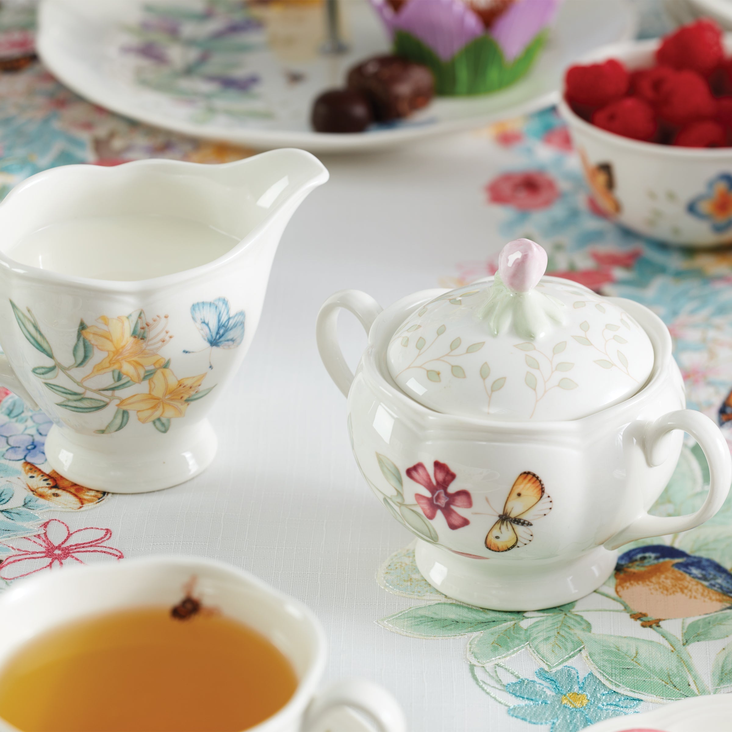 Lenox Fine Lenox Fine Butterfly Meadow 9-Piece Tea Set - Image 3