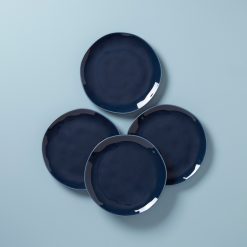 Lenox Fine Lenox Fine Bay Colors Blue Dinner Plates, Set of 4