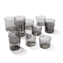 Lenox Fine Lenox Fine Stackables Smoke Short & Tall Glasses 12-Piece Set