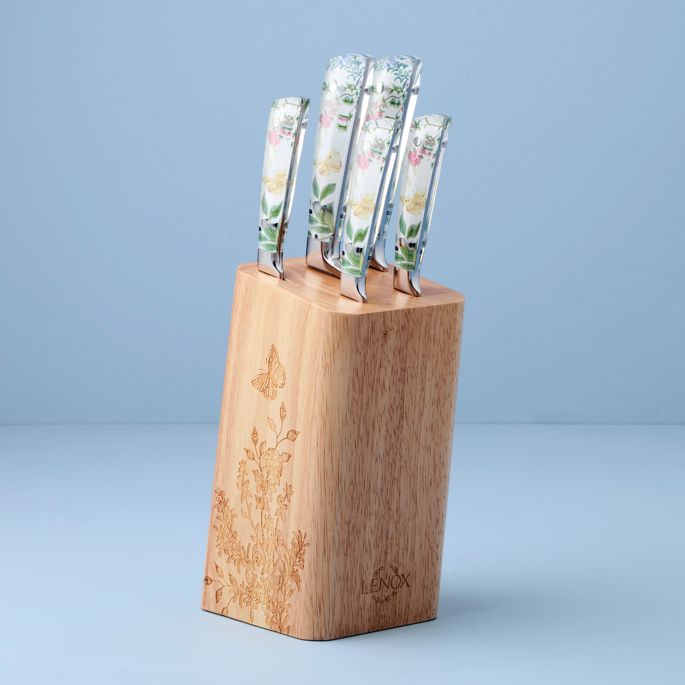 Lenox Fine Lenox Fine Butterfly Meadow Herbs 6-Piece Cutlery Block Set