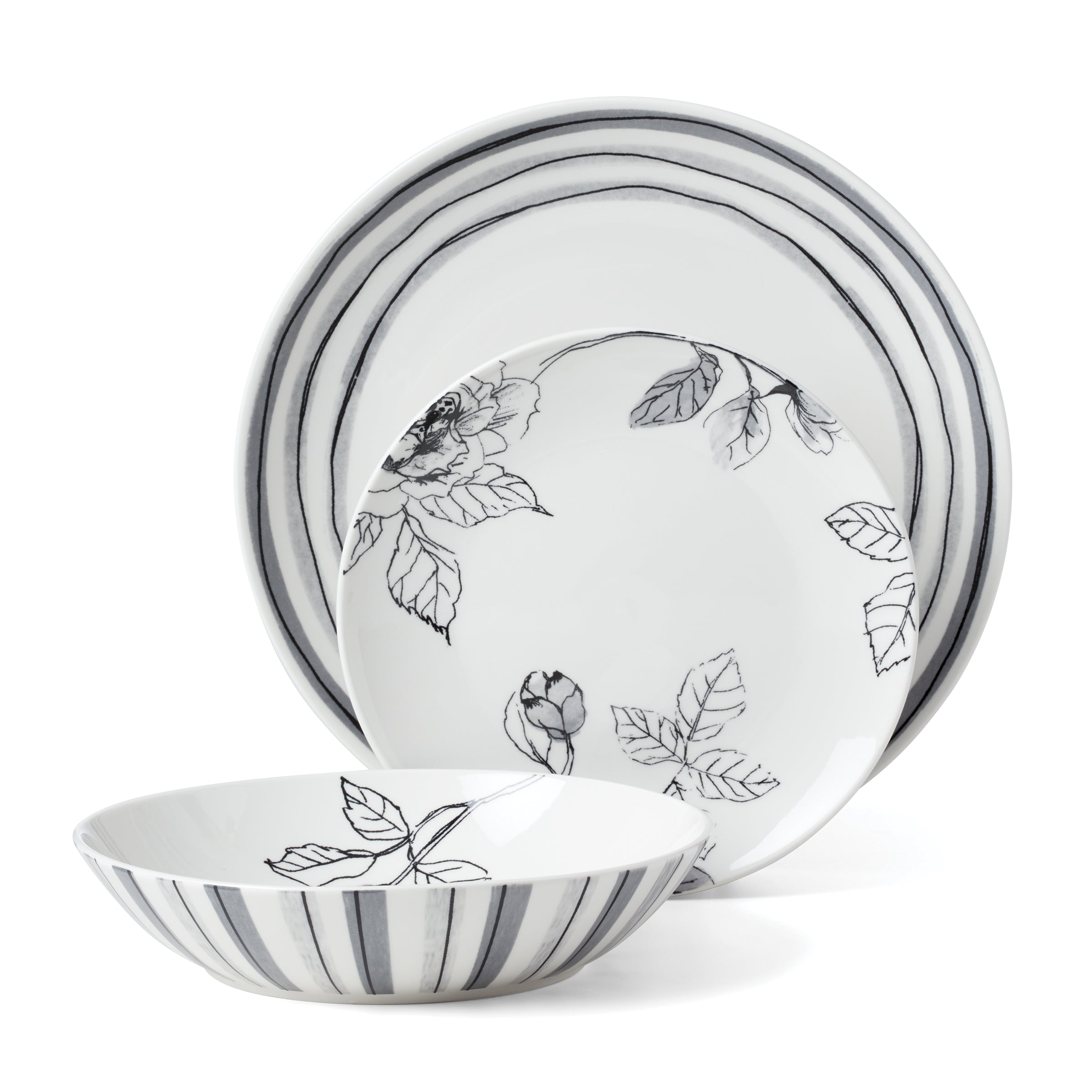 Lenox Fine Lenox Fine Sketchbook 12-Piece Dinnerware Set - Image 8