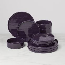 Lenox Fine Lenox Fine Modulus Nightshade 12-Piece Dinnerware Set