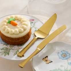 Alternative view of Lenox Fine Lenox Fine Portola Gold Satin 2-Piece Dessert Set