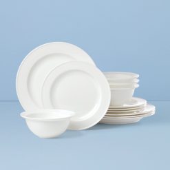 Lenox Fine Lenox Fine Studio 1414 Rimmed 12-Piece Dinnerware Set
