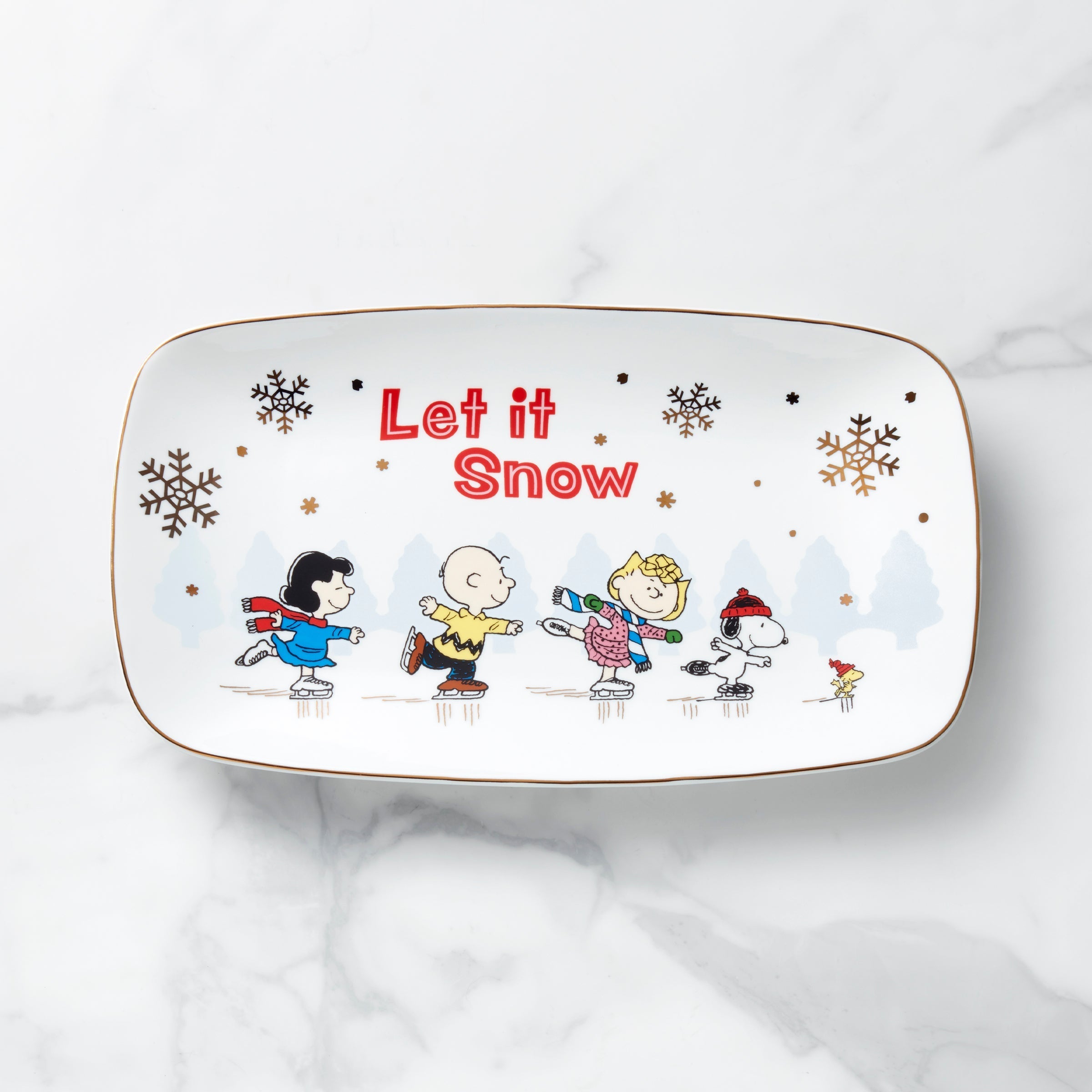 Lenox Fine Lenox Fine Snoopy Skating Hors d'Oeuvres Tray
