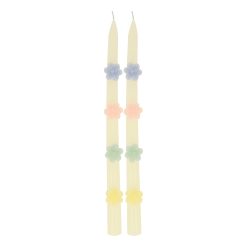 Lenox Fine Lenox Fine Pastel Flowers Taper Candles, Set of 2
