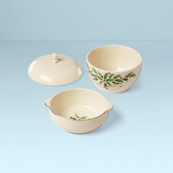Alternative view of Lenox Fine Lenox Fine Holiday Stackable Bowls 3-Piece Set