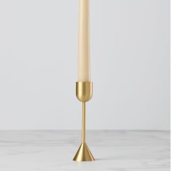 Alternative view of Lenox Fine Lenox Fine Light Gold Tall Taper Candle Holder