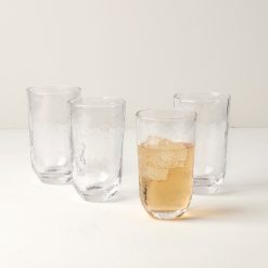 Lenox Fine Lenox Fine Homespun Clear Tall Tumbler - Set Of 4