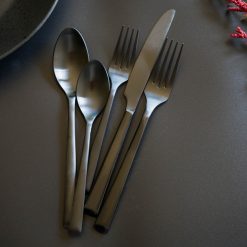 Alternative view of Lenox Fine Lenox Fine Gilda Black Satin 20-Piece Flatware Set