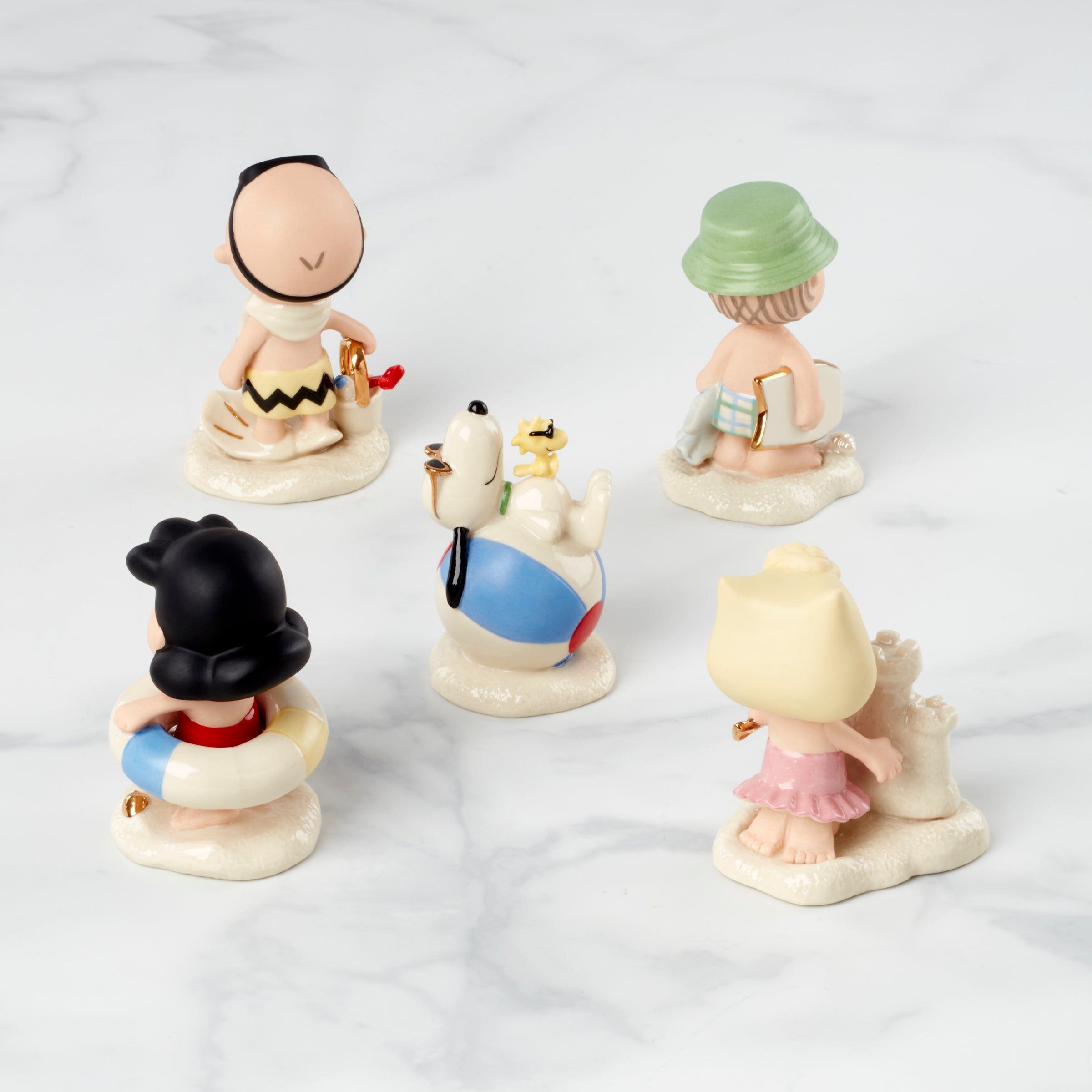 Lenox Fine Lenox Fine Peanuts 5-Piece Beach Party Figurine Set - Image 2