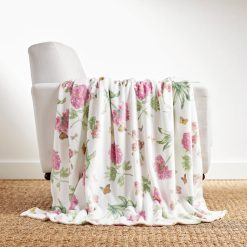 Alternative view of Lenox Fine Lenox Fine Butterfly Meadow Bloom Pink Throw Blanket