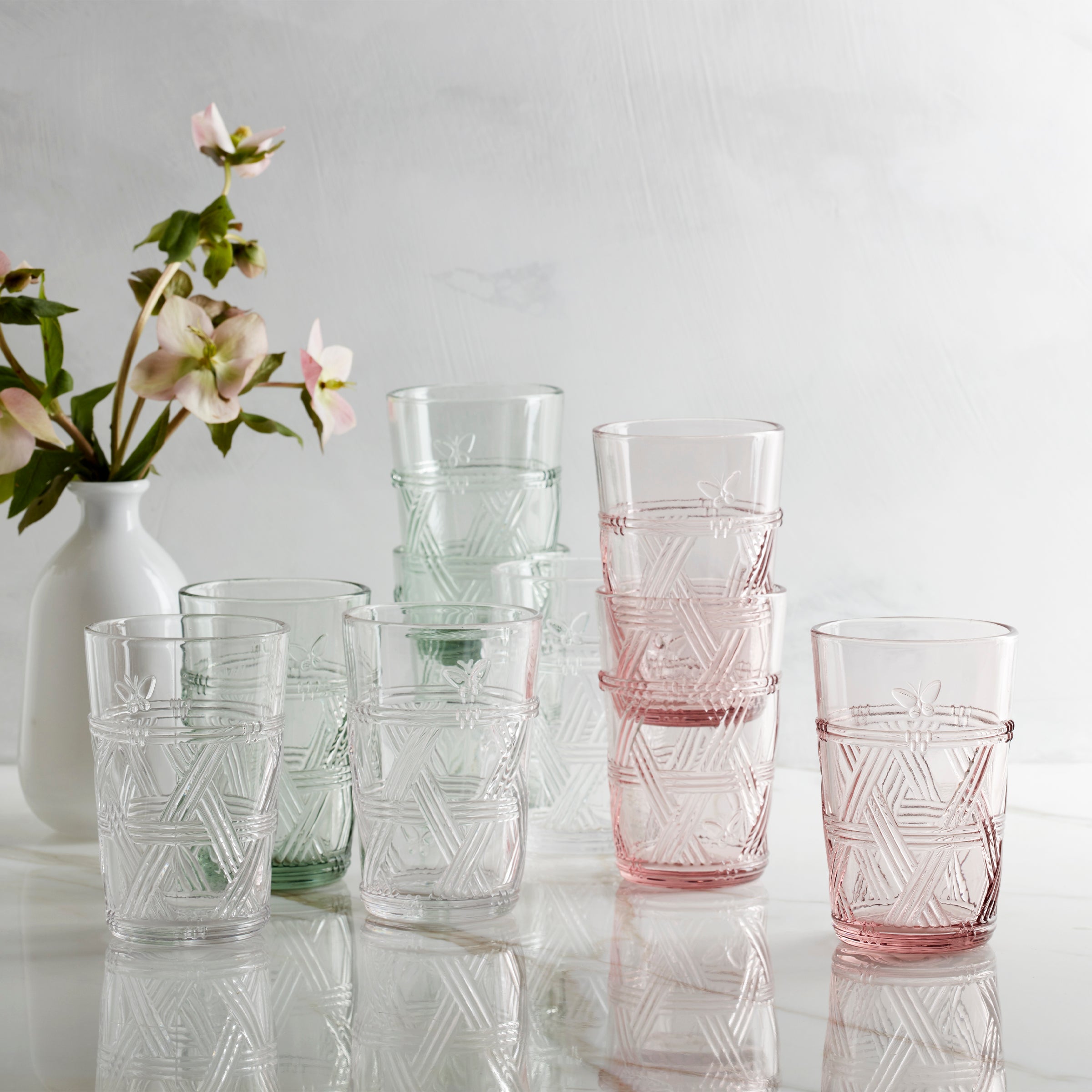 Lenox Fine Lenox Fine Butterfly Meadow Green Tall Glasses, Set of 4 - Image 4