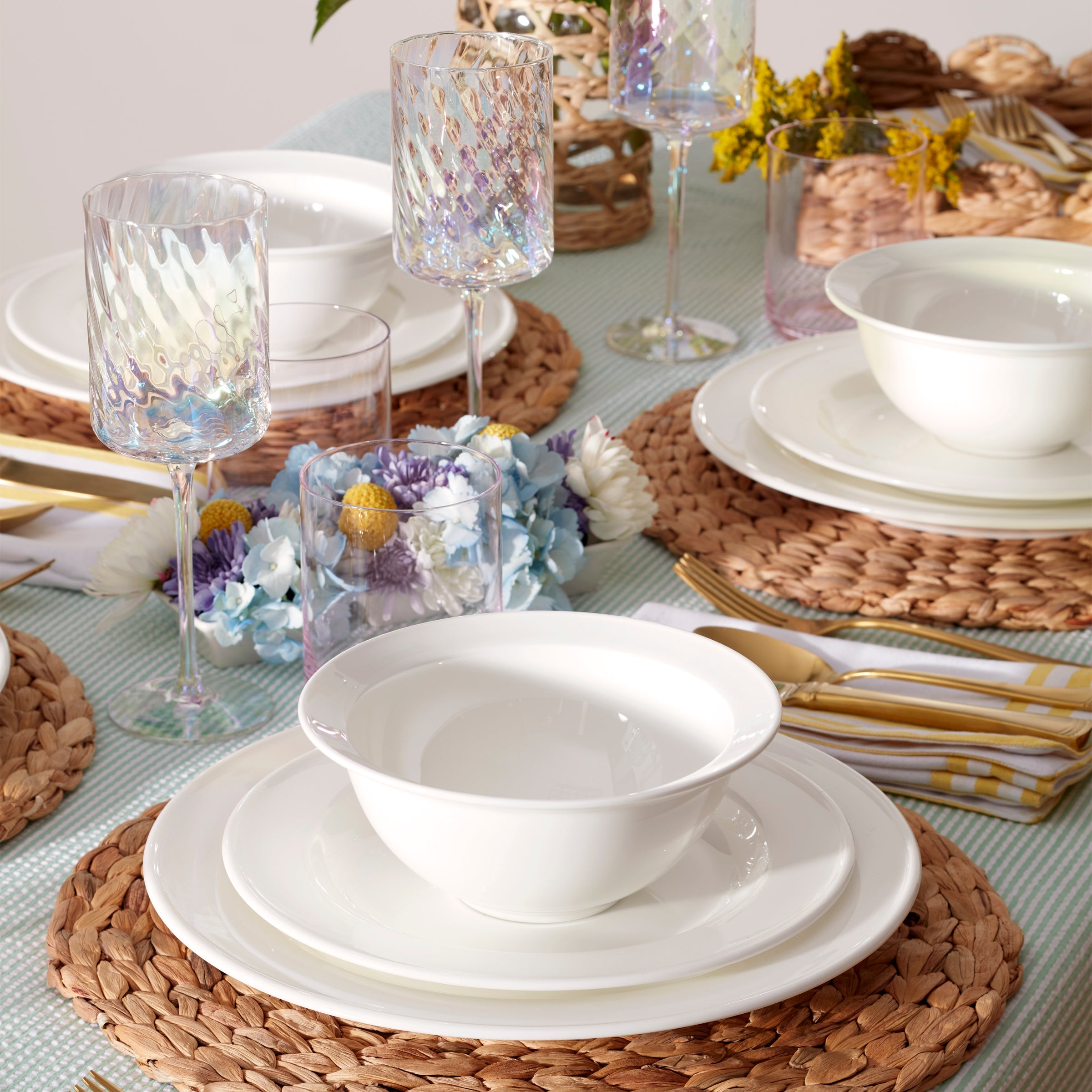 Lenox Fine Lenox Fine Studio 1414 Rimmed 12-Piece Dinnerware Set - Image 3