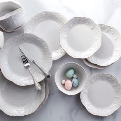 Alternative view of Lenox Fine Lenox Fine French Perle White 12-Piece Dinnerware Set