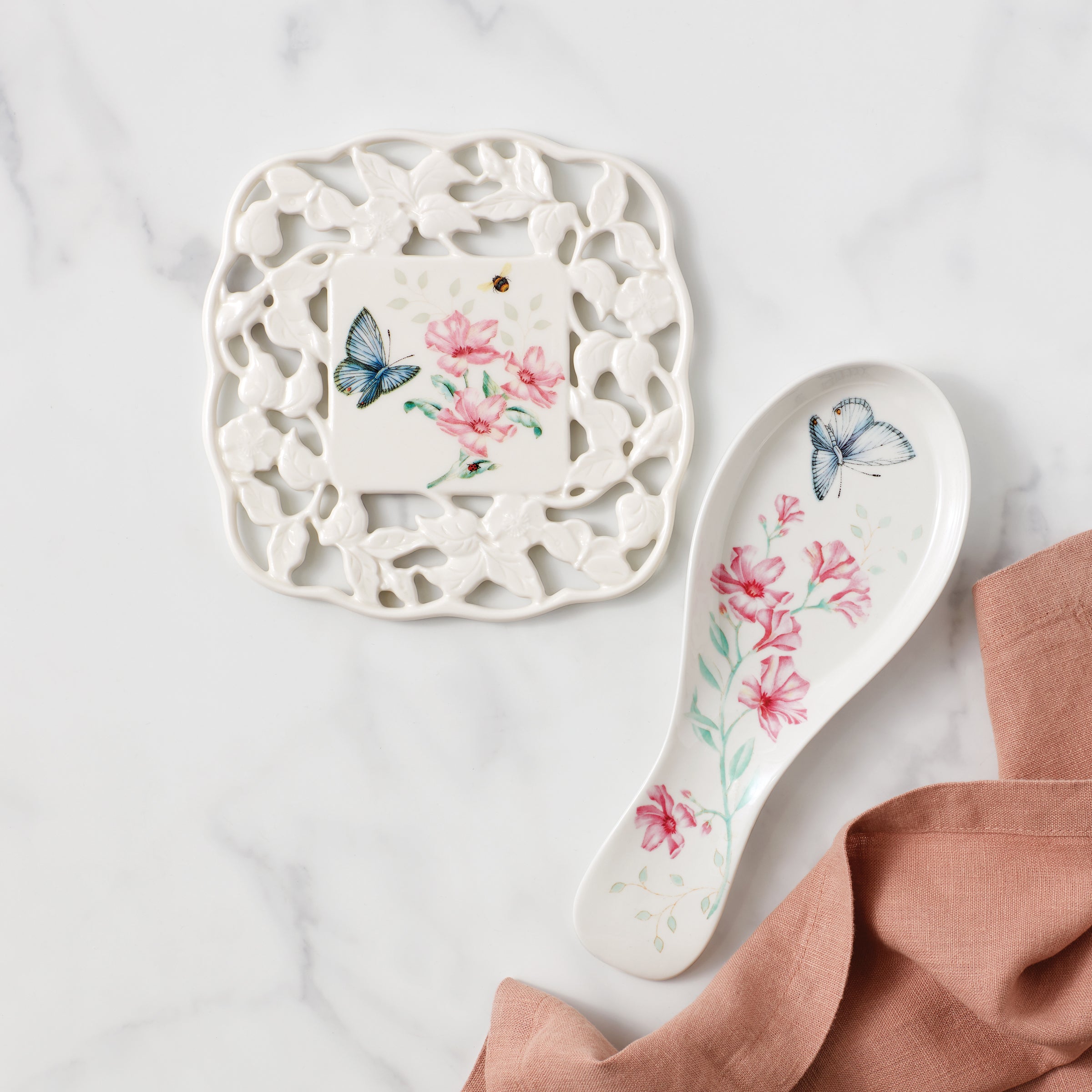 Lenox Fine Lenox Fine Butterfly Meadow Spoon Rest - Image 3