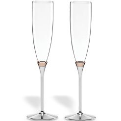 Lenox Fine Lenox Fine Rosy Glow 2-Piece Champagne Flute Set