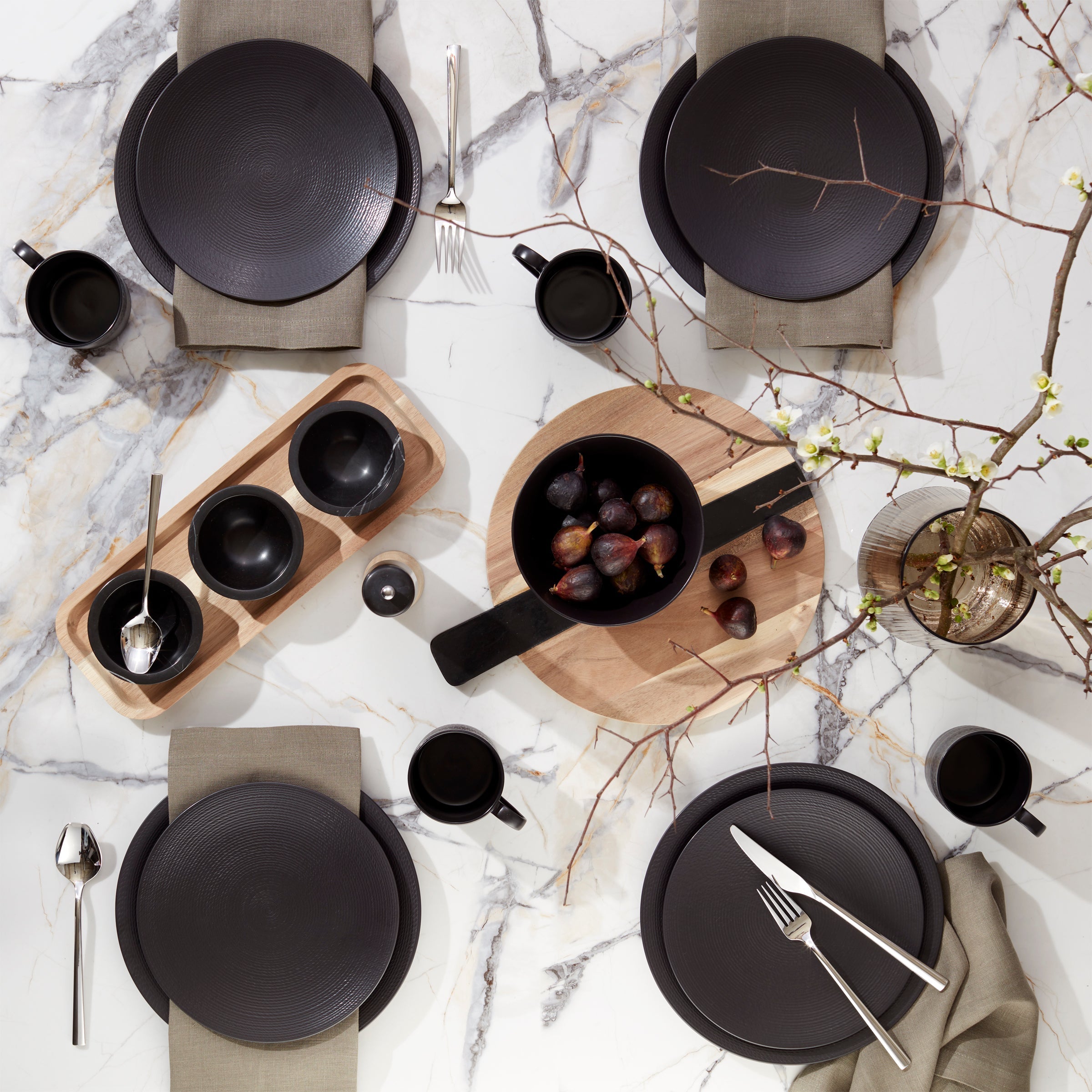 Lenox Fine Lenox Fine LX Collective Black 12-Piece Dinnerware Set - Image 6