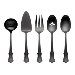 Lenox Fine Lenox Fine James Street Black Satin 5-Piece Hostess Set