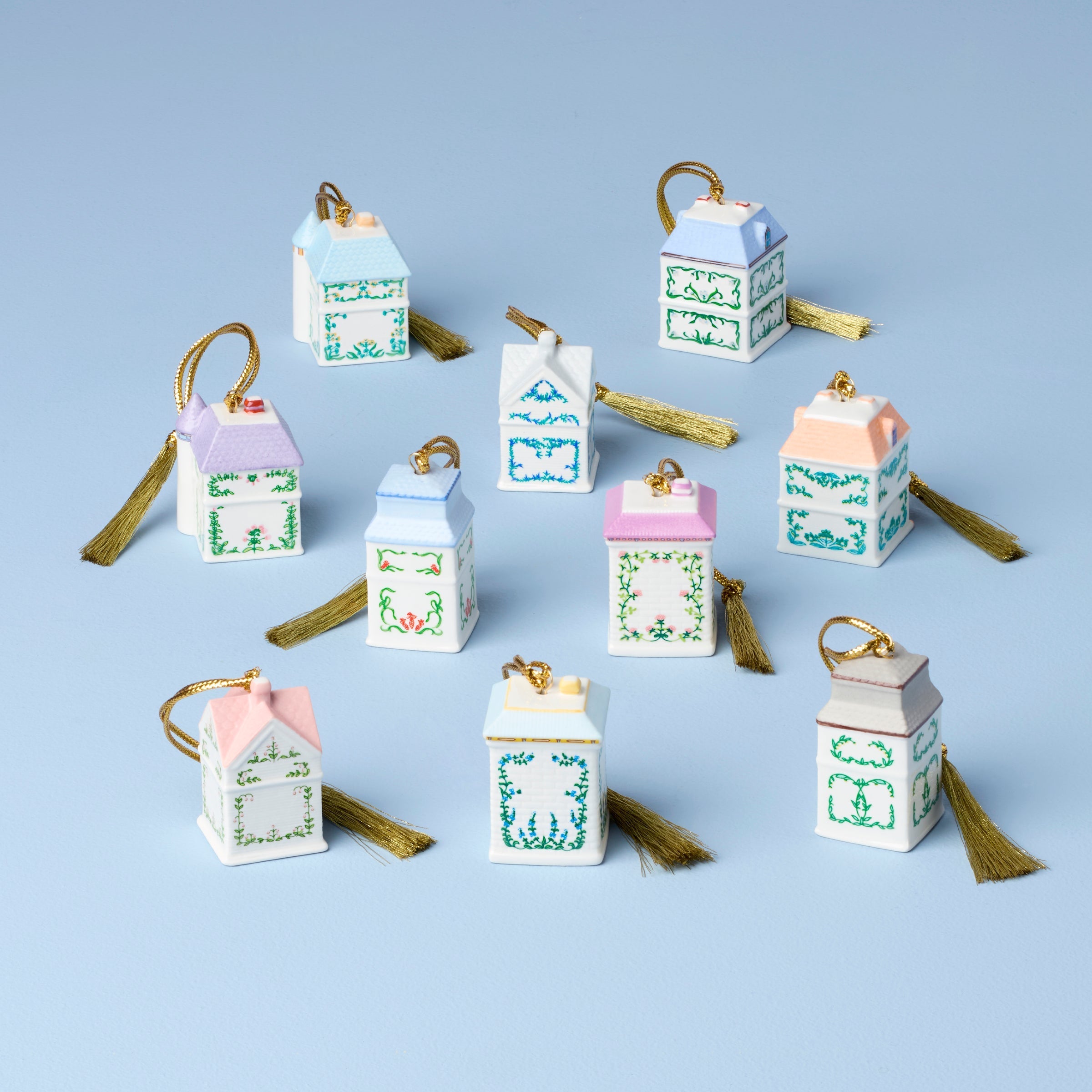 Lenox Fine Lenox Fine Lenox Spice Village 10-Piece Mini Ornament Set - Image 3
