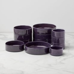 Alternative view of Lenox Fine Lenox Fine Modulus Nightshade 12-Piece Bowl Set