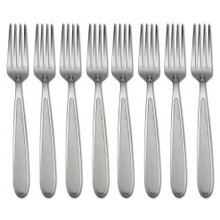 Lenox Fine Lenox Fine Jordan Frosted Dinner Forks, Set of 8