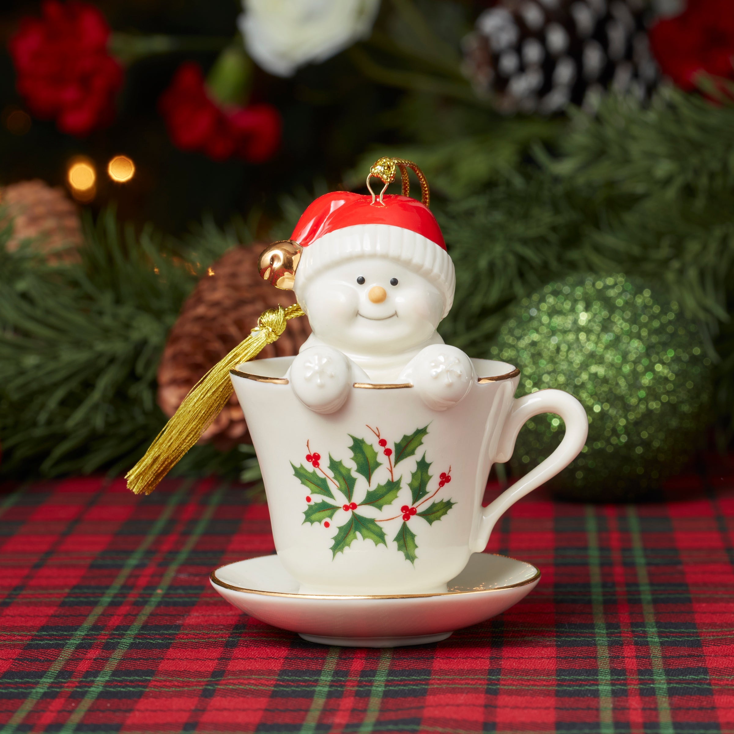 Lenox Fine Lenox Fine Coffee Tea & Me Snowman Ornament - Image 4