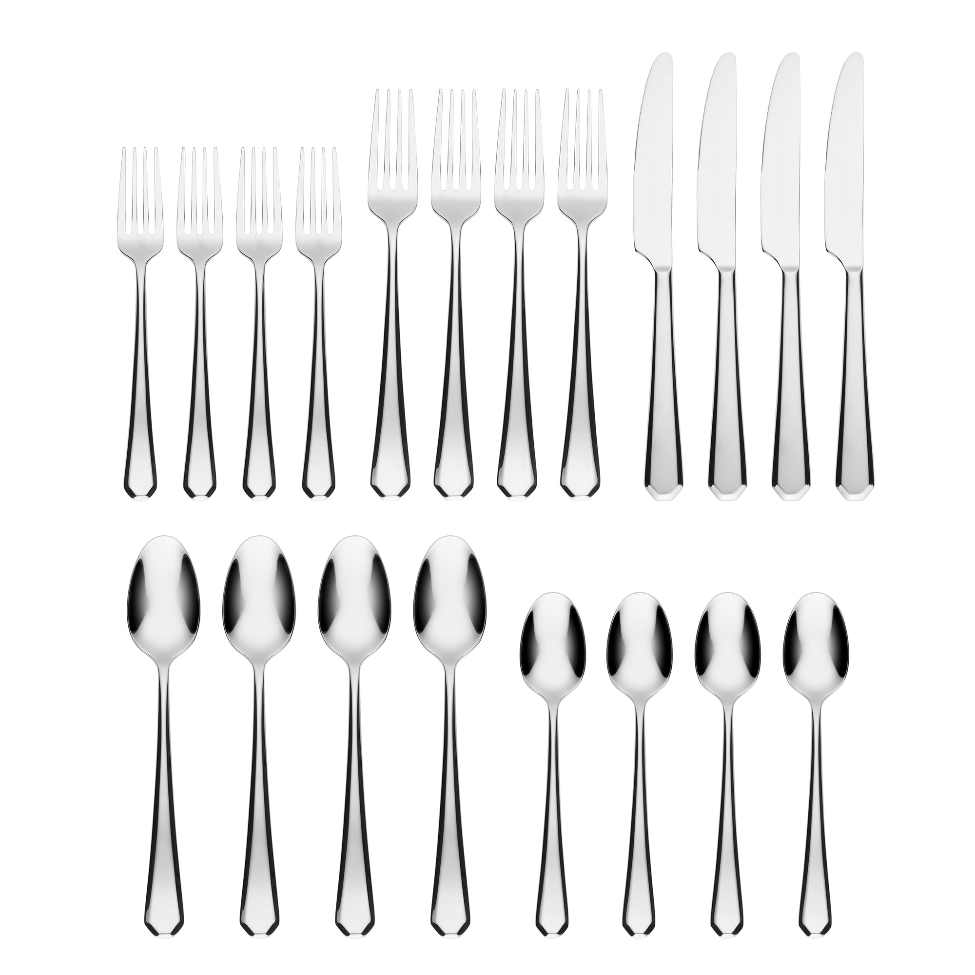 Lenox Fine Lenox Fine Geo 20-Piece Flatware Set