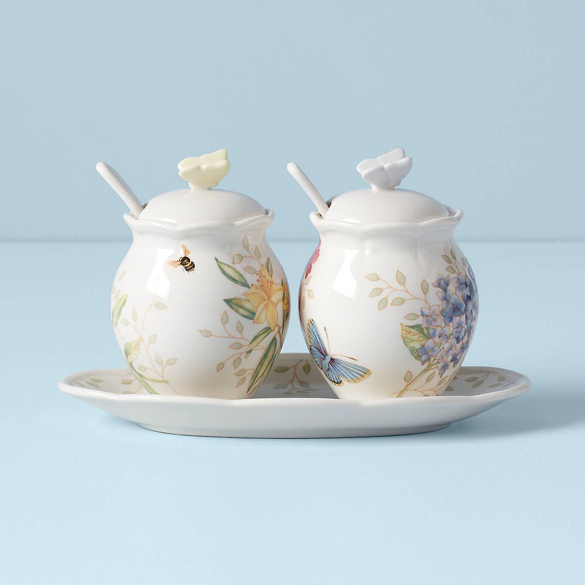Lenox Fine Lenox Fine Butterfly Meadow 5-Piece Condiment Set - Image 3