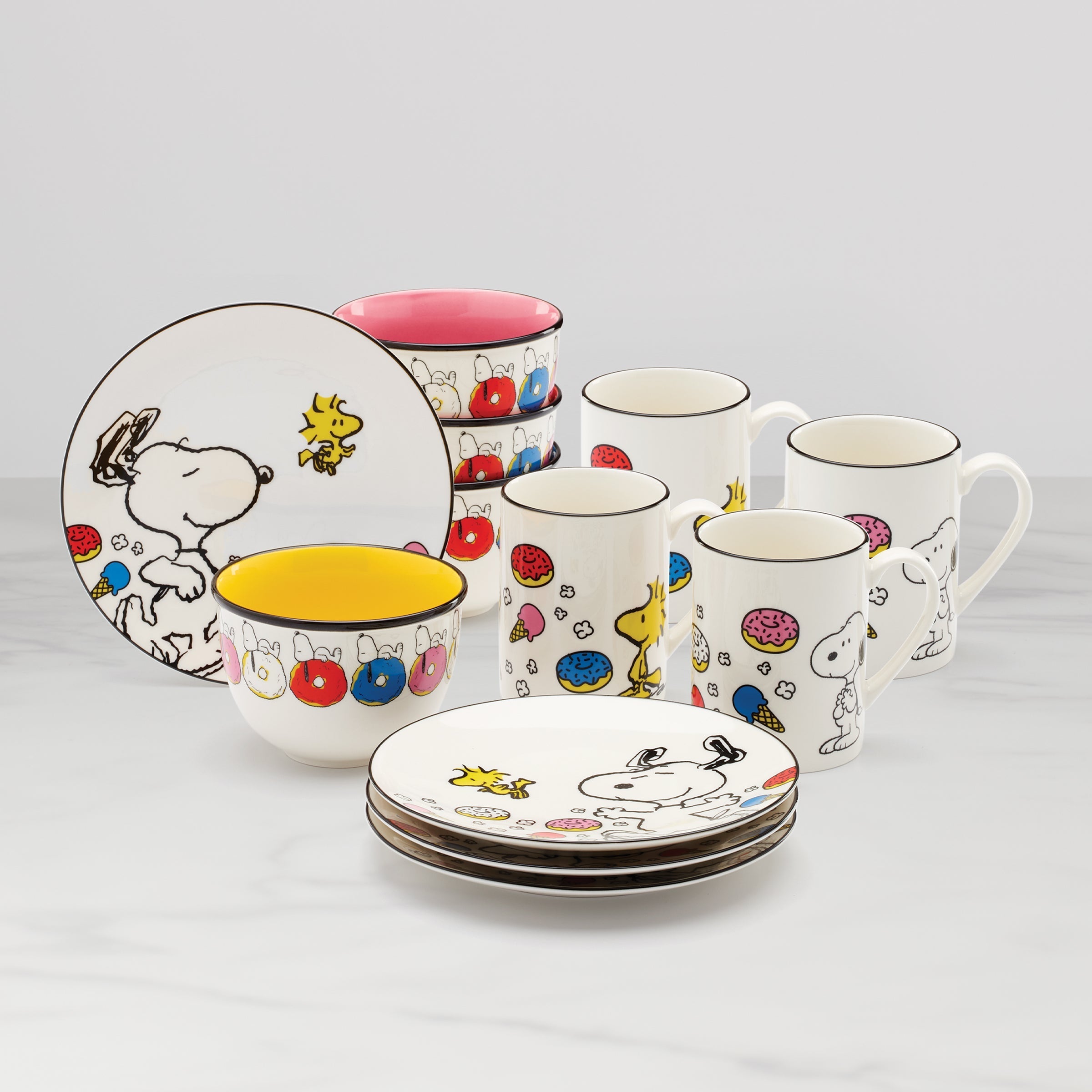 Lenox Fine Lenox Fine Chef Snoopy 12-Piece Dessert Set