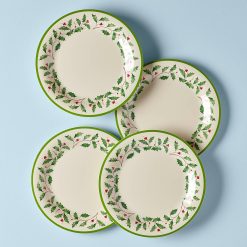 Lenox Fine Lenox Fine Holiday Melamine Dinner Plates, Set of 4