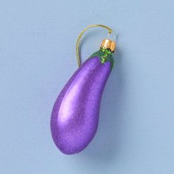 Lenox Fine Lenox Fine Retro Blown Glass Eggplant Ornament