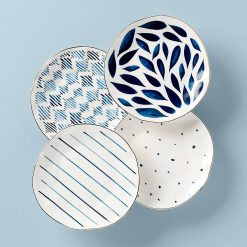 Lenox Fine Lenox Fine Blue Bay Dessert Plates, Set of 4