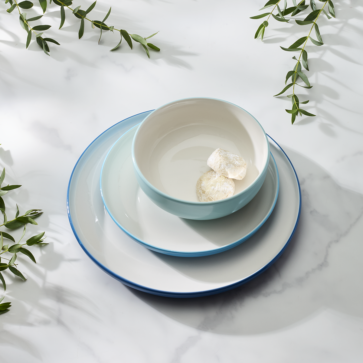 Lenox Fine Lenox Fine 24 Seven Colors Turquoise 12-Piece Dinnerware Set - Image 14