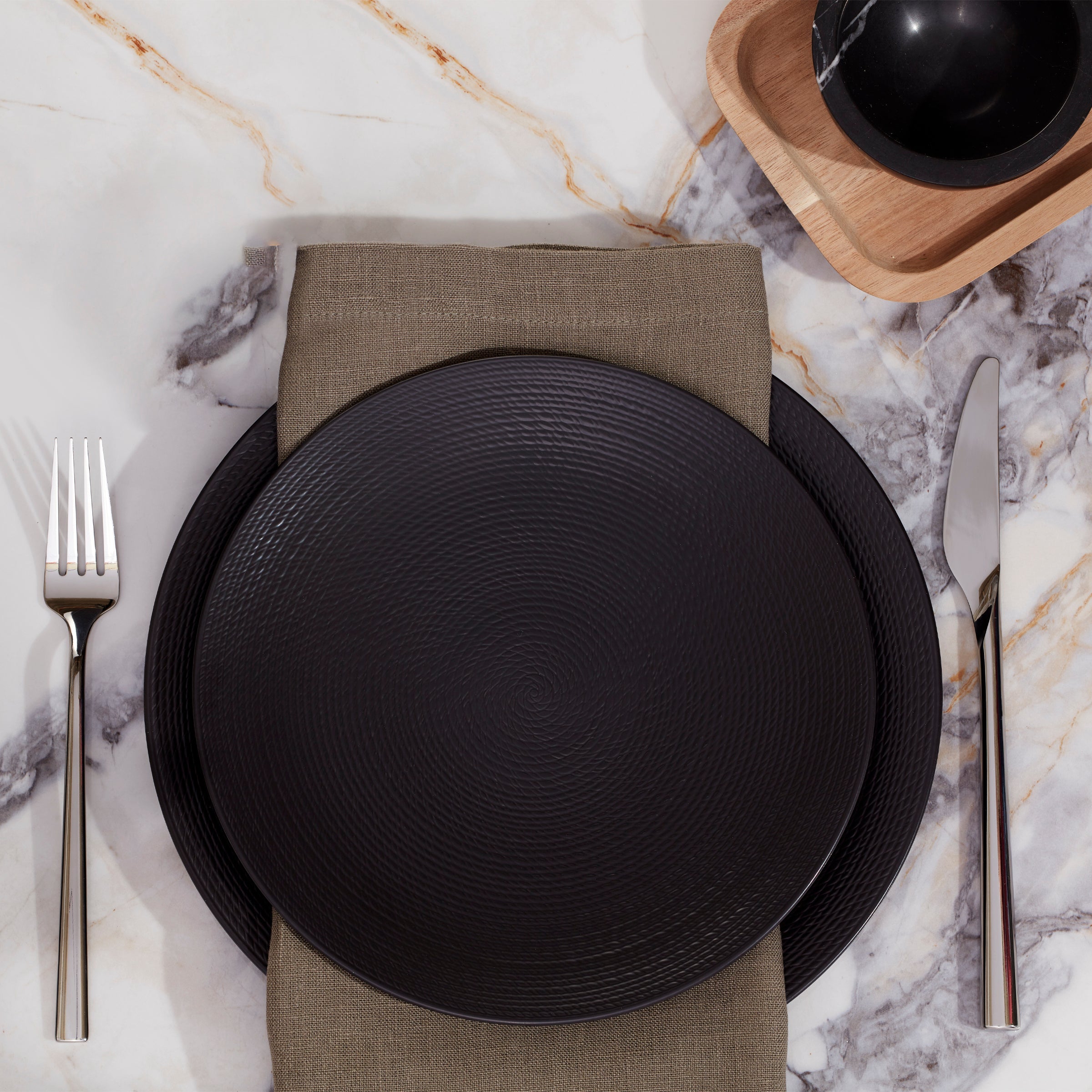 Lenox Fine Lenox Fine LX Collective Black 12-Piece Dinnerware Set - Image 3