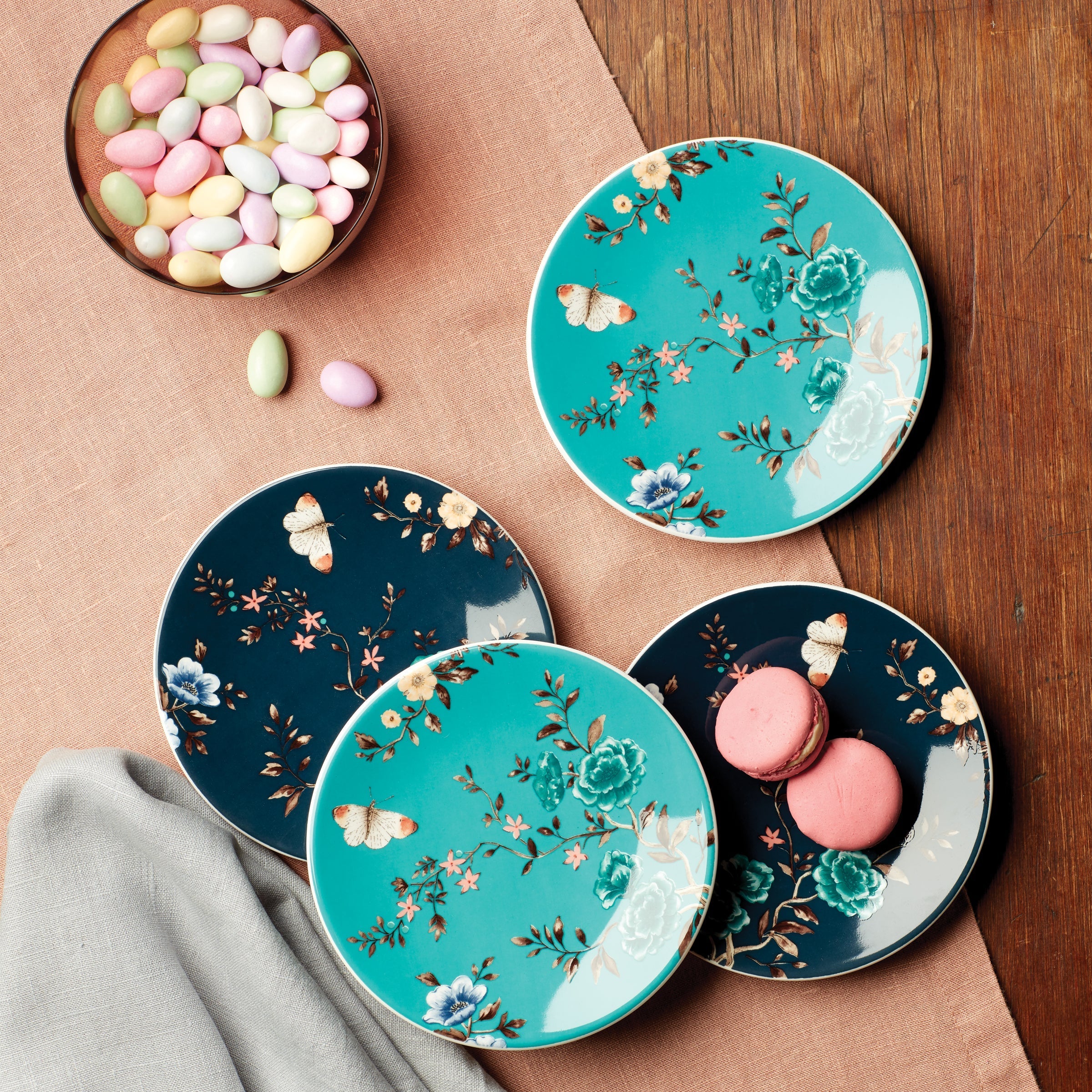 Lenox Fine Lenox Fine Sprig & Vine Tidbit Plates, Set of 4 - Image 3